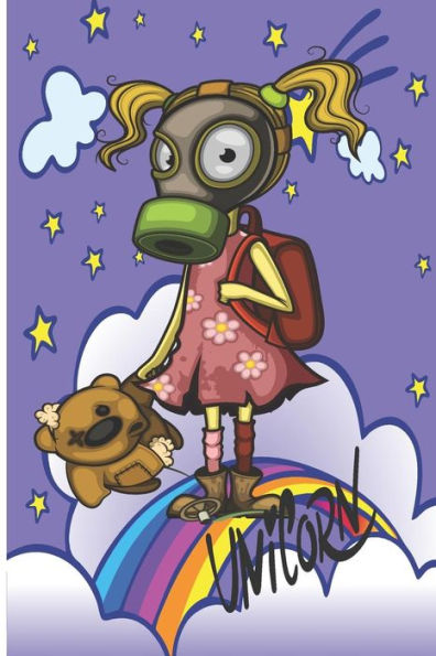 Polluted Girl Unicorn Background - 9781723702327