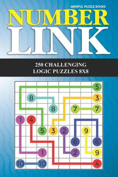 Number Link: 250 Challenging Logic Puzzles 8X8