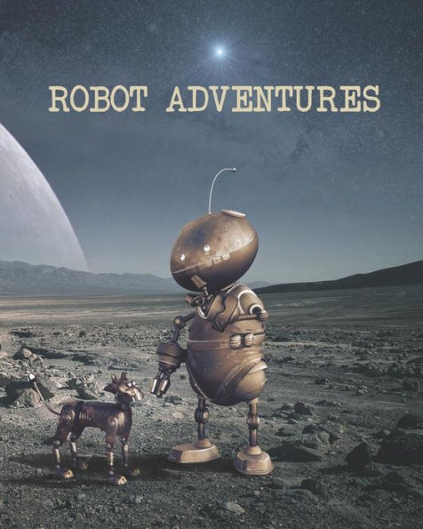 Robot Adventures : Mapping Paper For The Dungeon Master With Alternating Hexagon Paper (Small) And Graph Paper (5X5), 160 Pages, 8X10