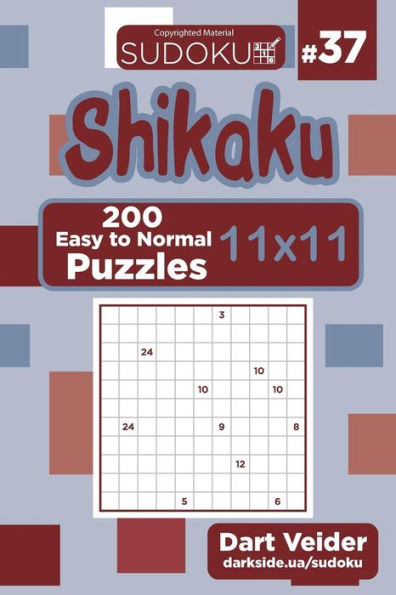 Sudoku Shikaku - 200 Easy To Normal Puzzles 11X11