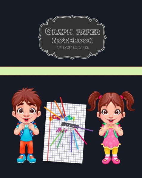 Graph Paper Notebook: Boy and Girl Teen Quad Ruled 4 squares per inch, Graph Theory Composition Notebook 122 page, Soft Cover 8 inch x 10 inch. (Graph Notebooks Student)