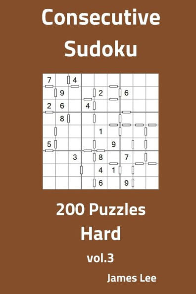 Consecutive Sudoku Puzzles - Hard 200 vol. 3