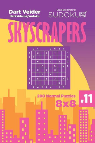Sudoku Skyscrapers - 200 Normal Puzzles 8X8