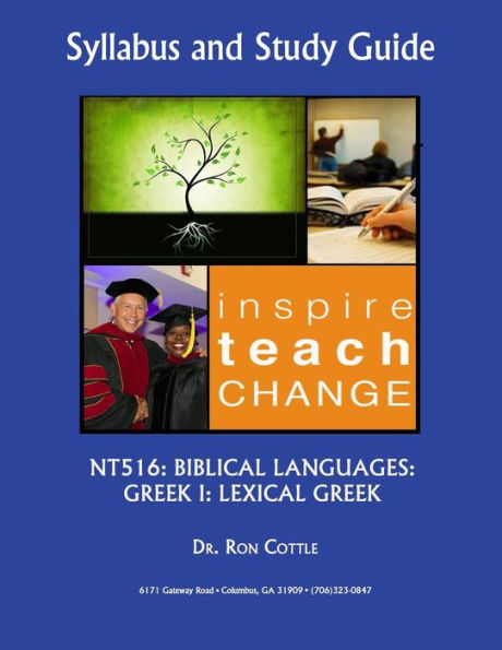 Nt516 : Biblical Languages: Greek I - Lexical Greek