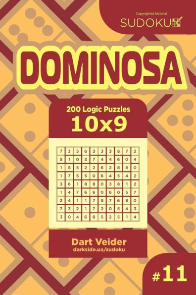 Sudoku Dominosa - 200 Logic Puzzles 10X9