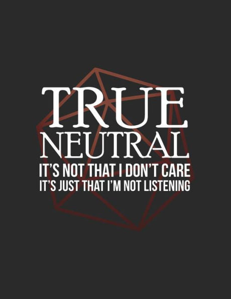 True Neutral: Rpg Alignment Themed Mapping And Notes Note