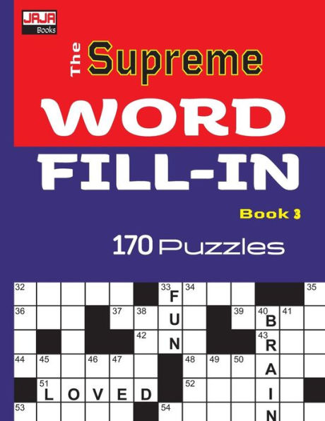 The Supreme Word Fill-In Book - 9781726747257