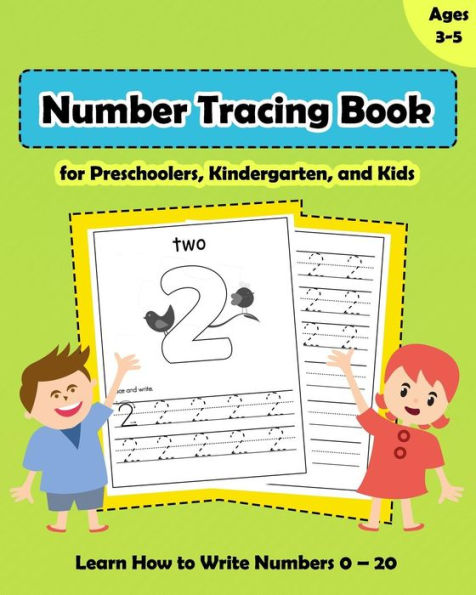 Number Tracing Book For Preschoolers, Kindergarten, And Kids Ages 3-5 : Tracing Numbers Workbook, Learn How To Write Numbers 0 - 20