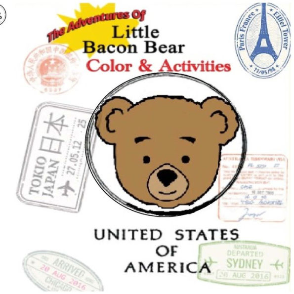 The Adventures Of Little Bacon Bear Color& Activities (Travel) : Little Bacon Bears Color And Activites