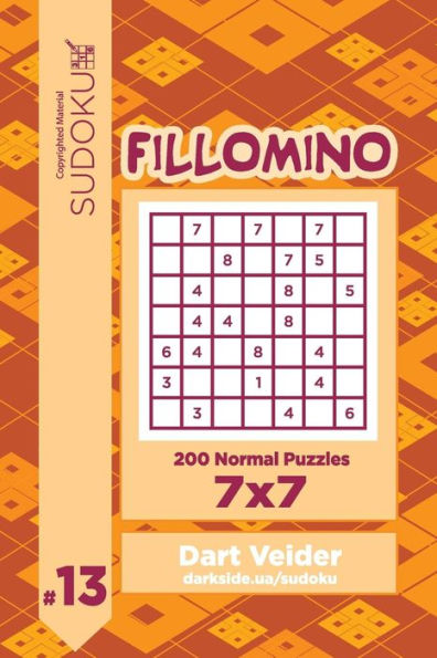 Sudoku Fillomino - 200 Normal Puzzles 7X7