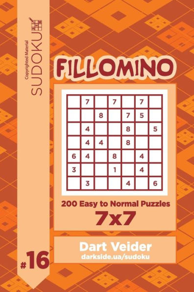 Sudoku Fillomino - 200 Easy To Normal Puzzles 7X7