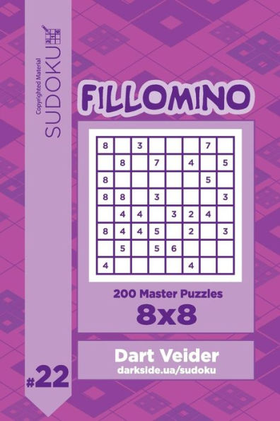 Sudoku Fillomino - 200 Master Puzzles 8X8