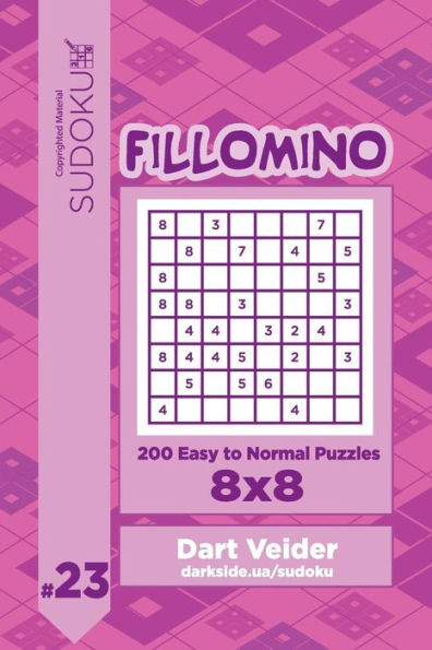 Sudoku Fillomino - 200 Easy To Normal Puzzles 8X8