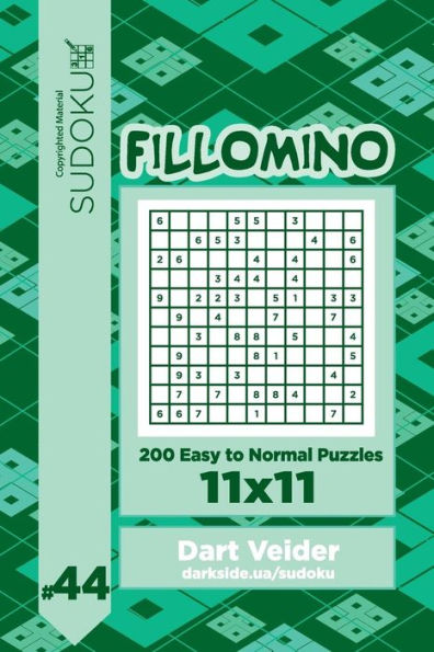 Sudoku Fillomino - 200 Easy To Normal Puzzles 11X11
