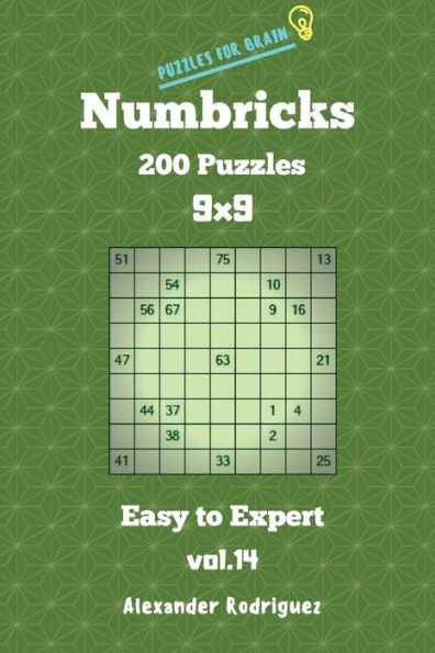 Puzzles For Brain Numbricks - 200 Easy To Expert Puzzles 9X9