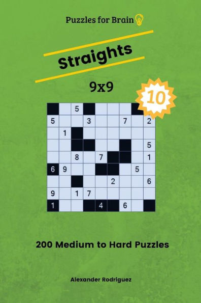 Puzzles For Brain Straights - 200 Medium To Hard 9X9