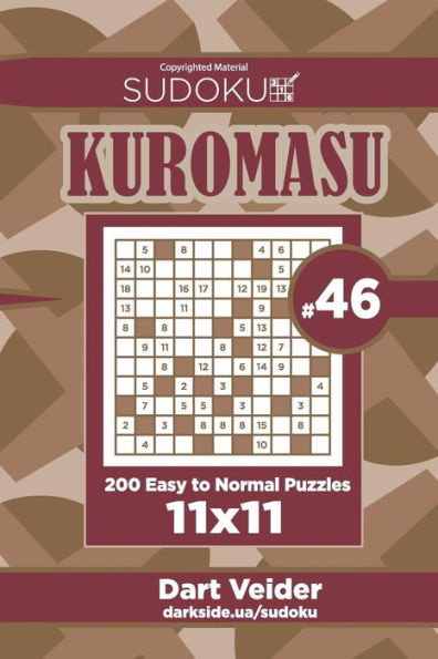 Sudoku Kuromasu - 200 Easy To Normal Puzzles 11X11