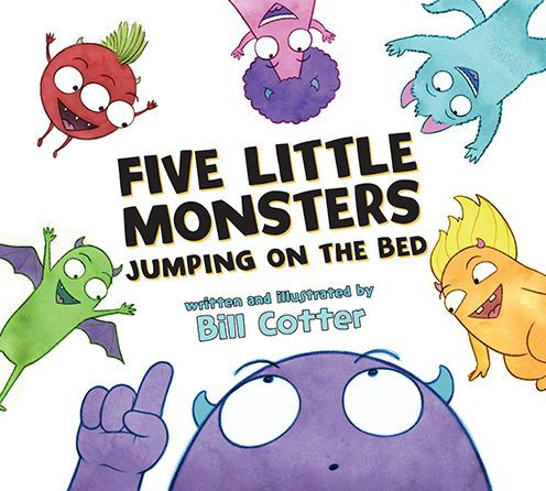 Five Little Monsters Jumping On The Bed - 9781728262628
