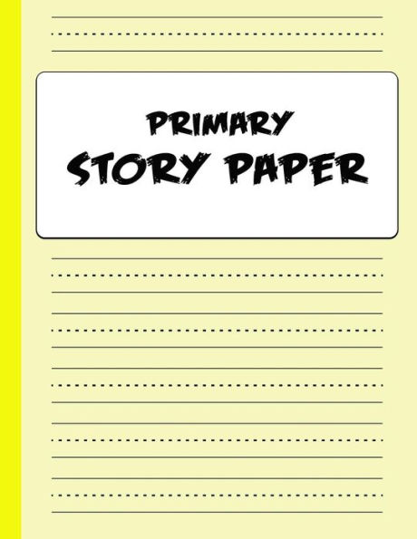 Primary Story Paper: Draw & Write Composition Book For Kids - Yellow