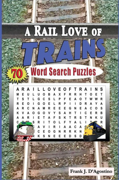 A Rail Love of Trains Word Search Puzzles