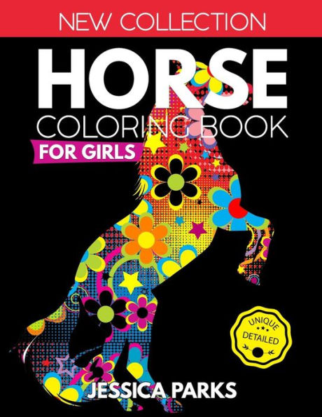 Horse Coloring Book For Girls: Stress Relieving Horse Designs For Anger Release, Relaxation And Meditation, For Girls, Kids Teens And Adults (Adult Coloring Books by BRH OU)