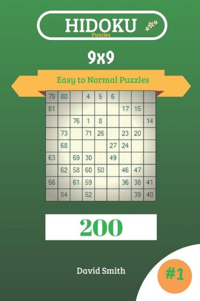 Hidoku Puzzles - 200 Easy to Normal Puzzles 9x9 vol.1