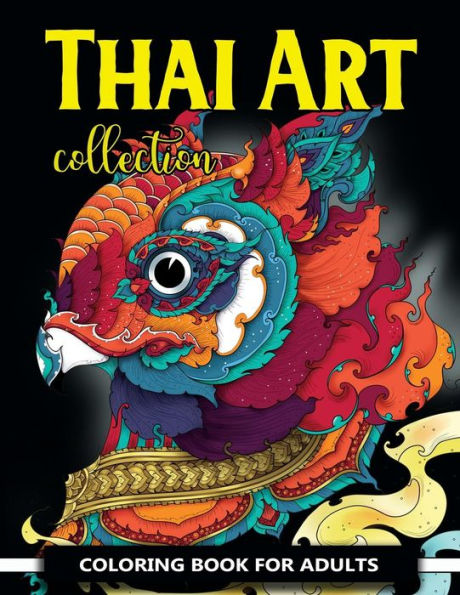 Thai Art Collection Coloring Book For Adults : Animals Coloring Books For Adults Relaxation