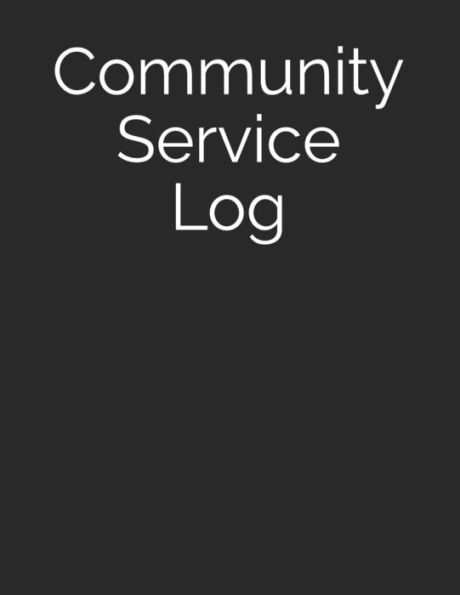 Community Service Log