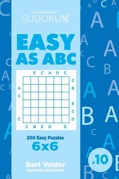 Sudoku Easy As Abc - 200 Easy Puzzles 6X6