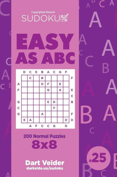 Sudoku Easy As Abc - 200 Normal Puzzles 8X8