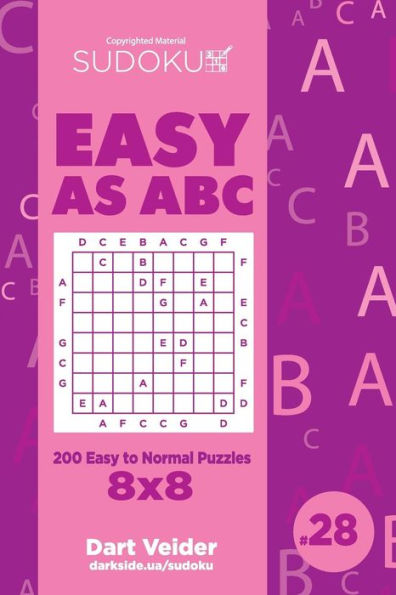 Sudoku Easy As Abc - 200 Easy To Normal Puzzles 8X8