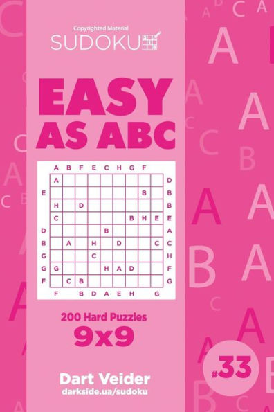 Sudoku Easy As Abc - 200 Hard Puzzles 9X9