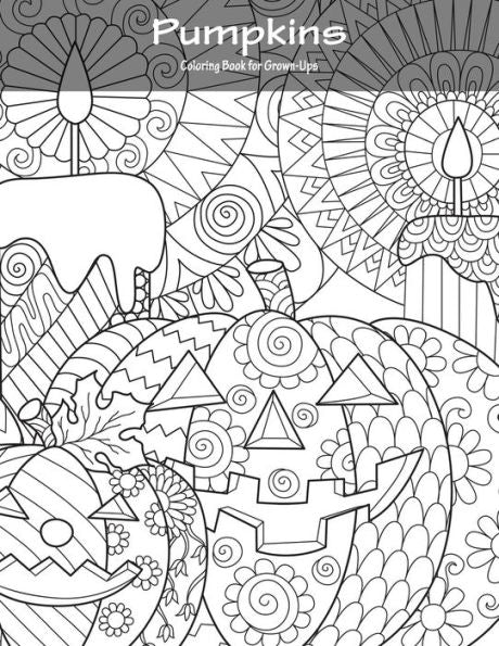 Pumpkins Coloring Book For Grown-Ups 1