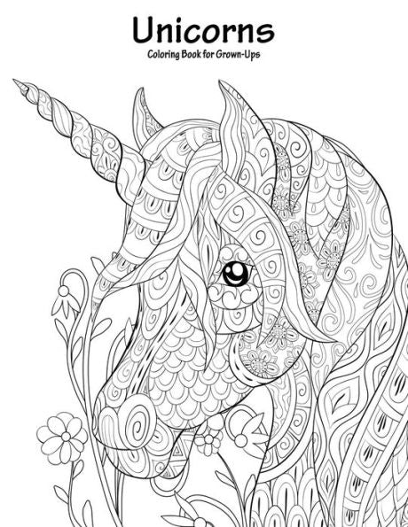 Unicorns Coloring Book For Grown-Ups 1