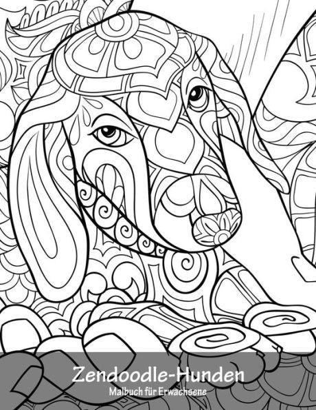 Malbuch Mit Zendoodle-Hunden Für Erwachsene 1