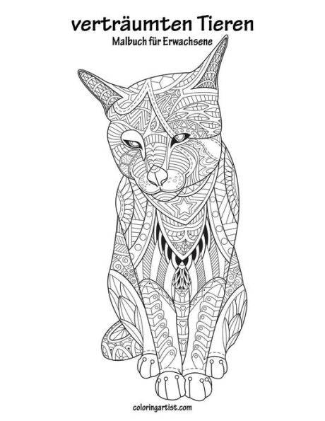 Malbuch Mit Verträumten Tieren Für Erwachsene 1