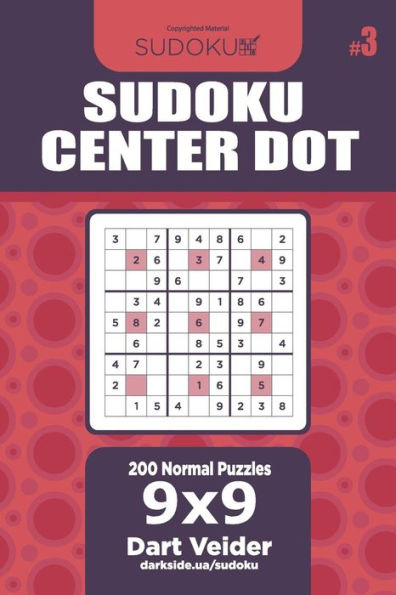Sudoku Center Dot - 200 Normal Puzzles 9X9
