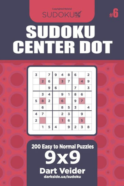 Sudoku Center Dot - 200 Easy To Normal Puzzles 9X9