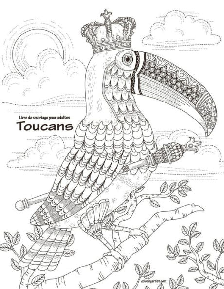 Livre De Coloriage Pour Adultes Toucans 1