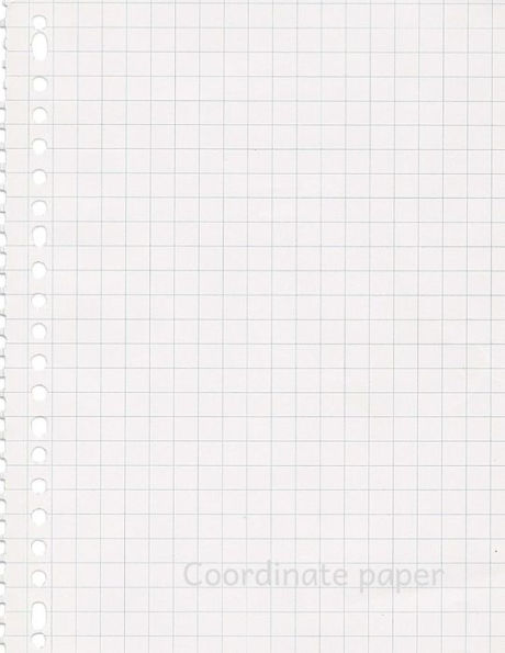 Coordinate paper: Quad Rule graph paper,8.5 x 11 (5x5 graph paper) 100 pages
