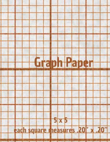 Graph Paper: Quad Rule graph paper,8.5 x 11 (5x5 graph paper) 100 pages