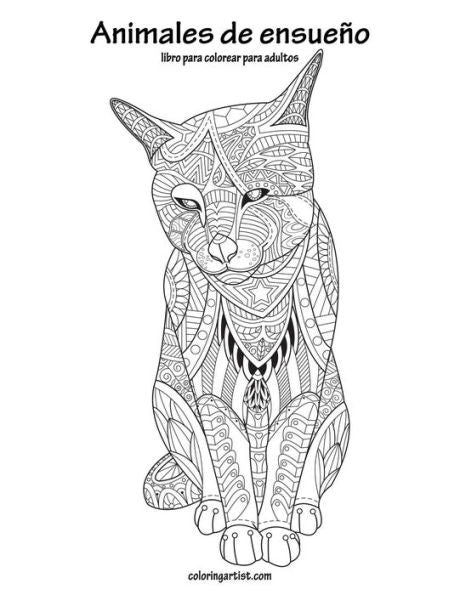 Animales de ensue?o libro para colorear para adultos 1 (Spanish Edition)