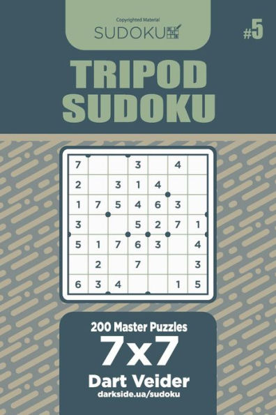 Tripod Sudoku - 200 Master Puzzles 7X7
