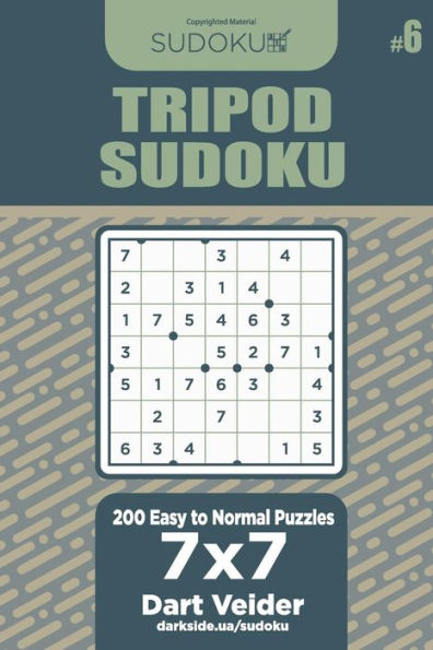 Tripod Sudoku - 200 Easy To Normal Puzzles 7X7