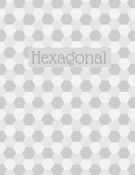 Hexagonal: Hex paper (or honeycomb paper),This large hexagons measure .5" per side.100 pages, 8.5 x 11.GET YOUR GAME ON :-)