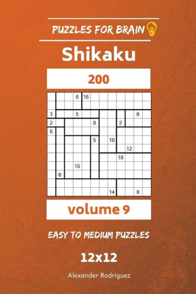 Puzzles For Brain - Shikaku 200 Easy To Medium 12X12