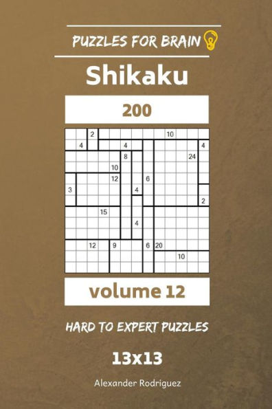Puzzles For Brain - Shikaku 200 Hard To Expert 13X13