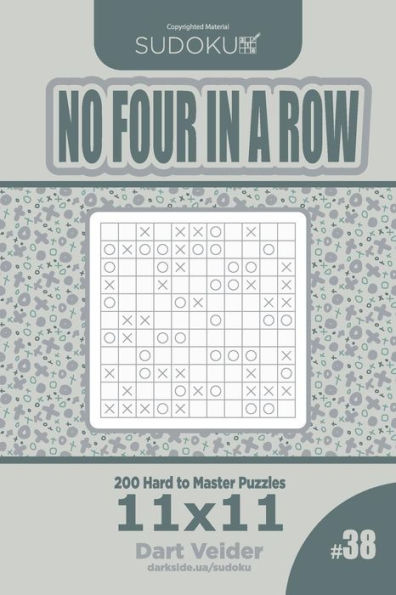 Sudoku No Four In A Row - 200 Hard To Master Puzzles 11X11