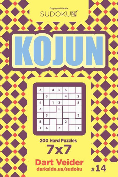 Sudoku Kojun - 200 Hard Puzzles 7X7