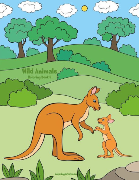 Wild Animals Coloring Book 5